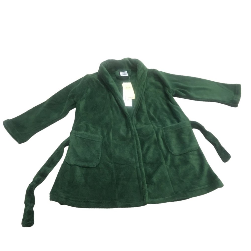 Leveret Kids Robe Boys Girls Shawl Collar Fleece Sleep Robe Size 4